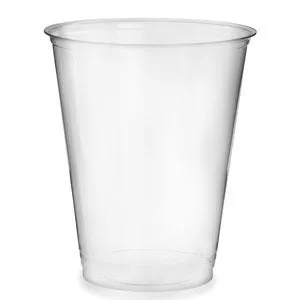 15 Pack Disposable Party Fun Plastic Half Pint Clear Disposable Glasses 10cm 83713 (Parcel Rate)