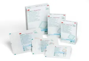 3M 90641 Tegaderm Silicone Foam Border Dressing 4" x 4"