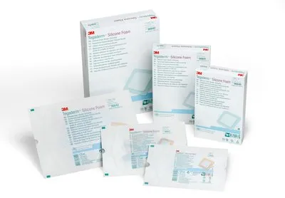 3M 90641 Tegaderm Silicone Foam Border Dressing 4" x 4"