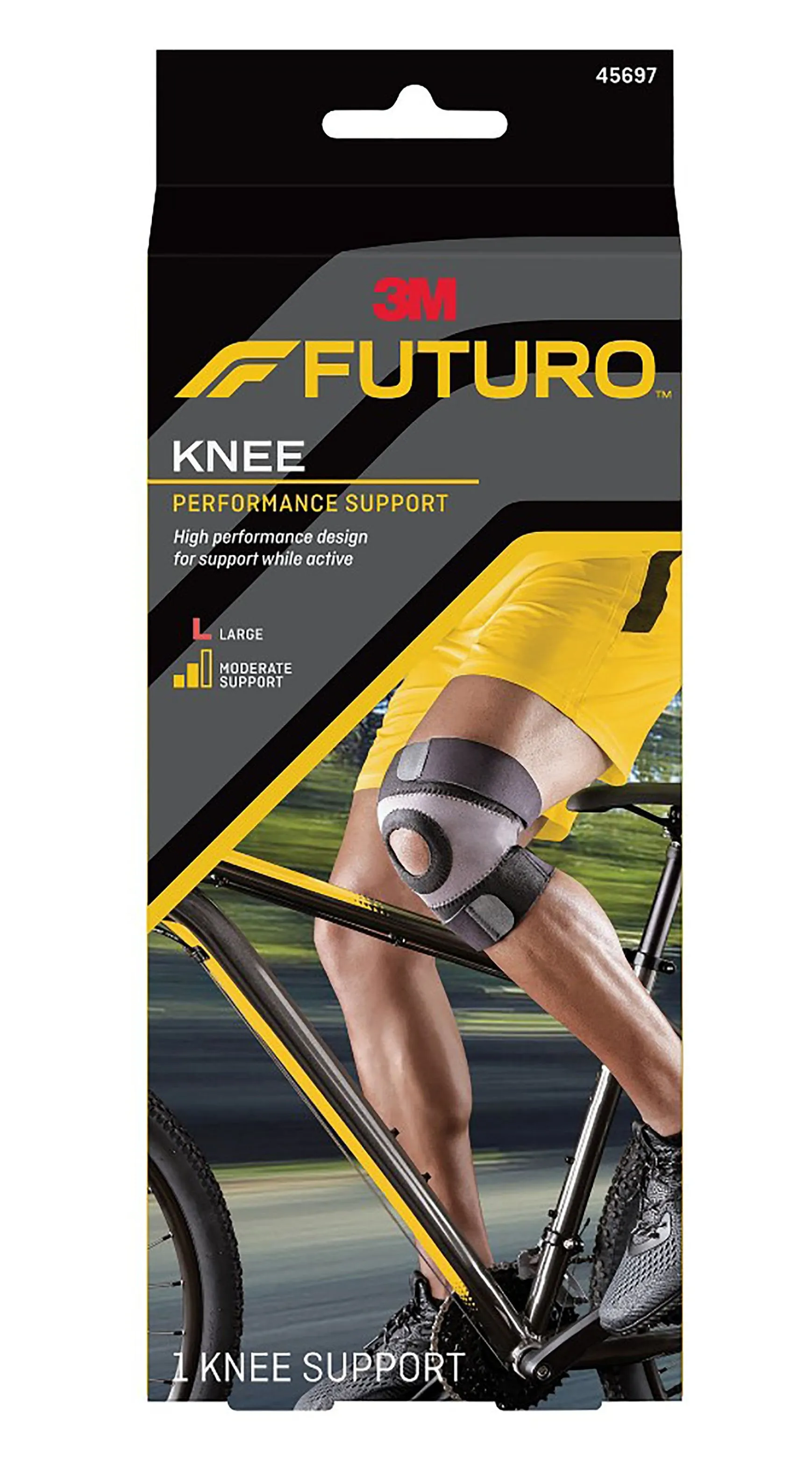 3M™ Futuro™ Sport Moisture Control Knee Brace, Large, 1 Box of 3