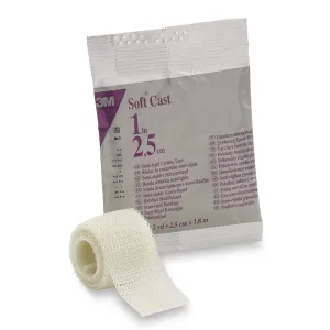 3M™ Scotchcast™ Soft Cast Tape, White, 1 Inch x 6 Foot, 1 Box of 10