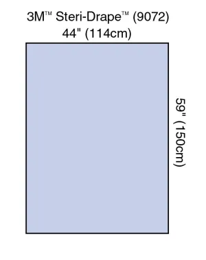 3M™ Steri-Drape™ Sterile Sheet General Purpose Drape, 44 x 59 Inch, 1 Case of 80