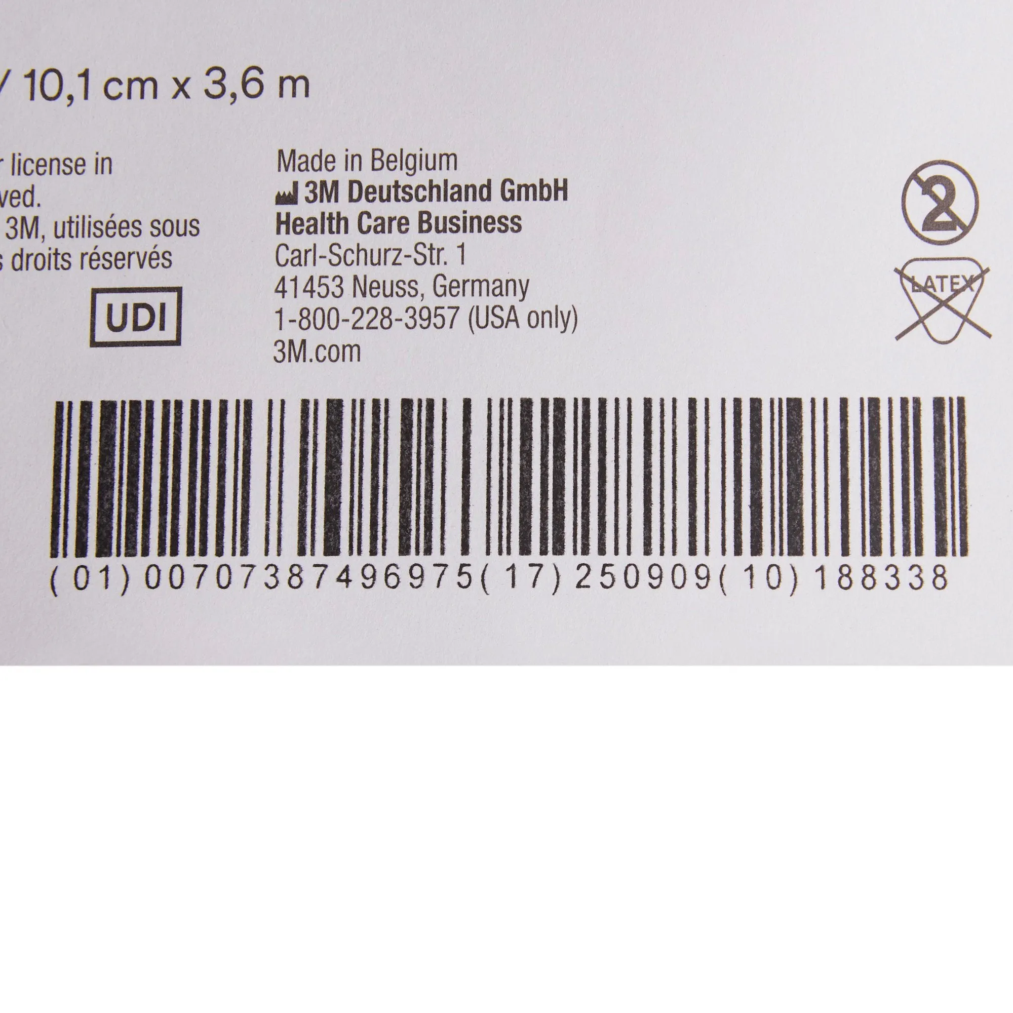 3M™ White Polyester Undercast Cast Padding, 4 Inch x 4 Yard, 1 Roll