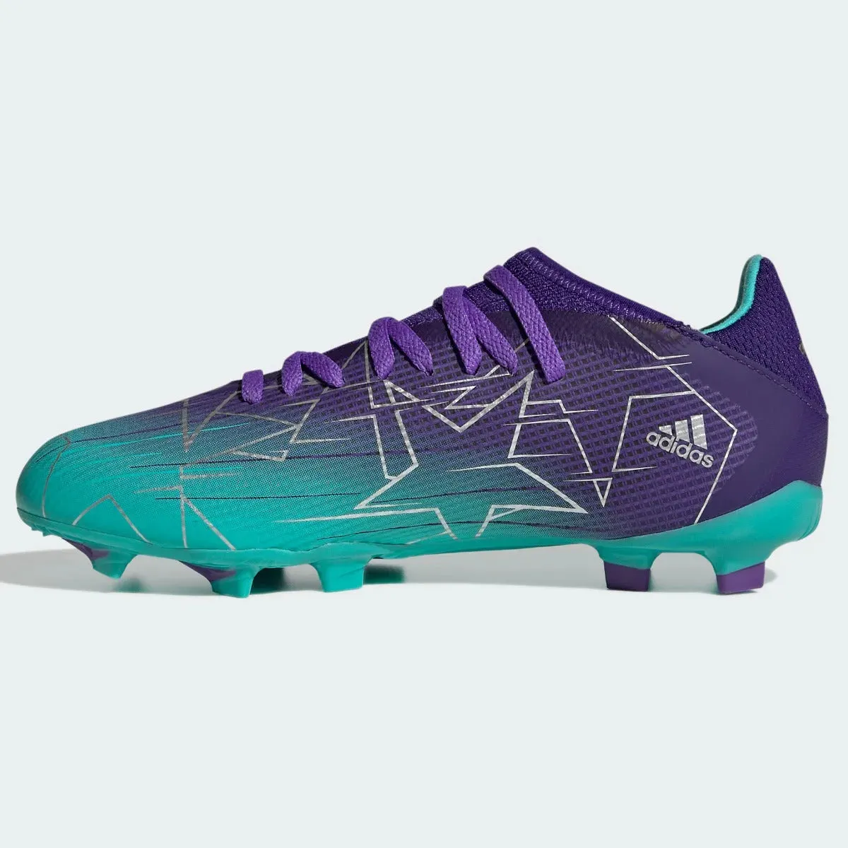adidas JR X Speedflow .3 FG - Purple-Silver-Mint