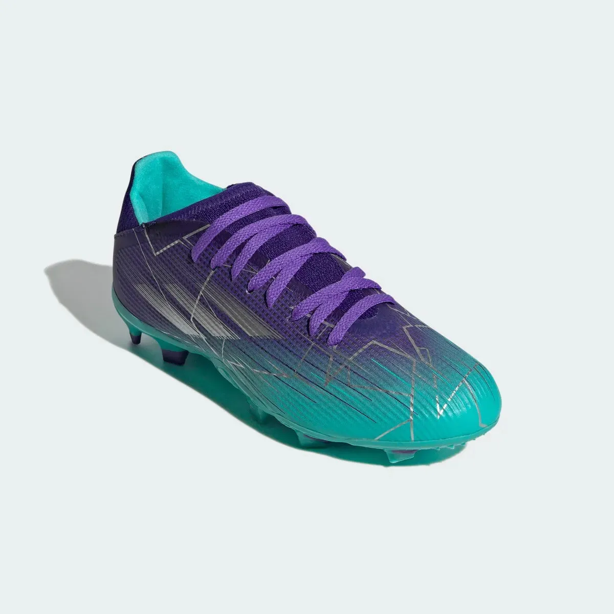 adidas JR X Speedflow .3 FG - Purple-Silver-Mint