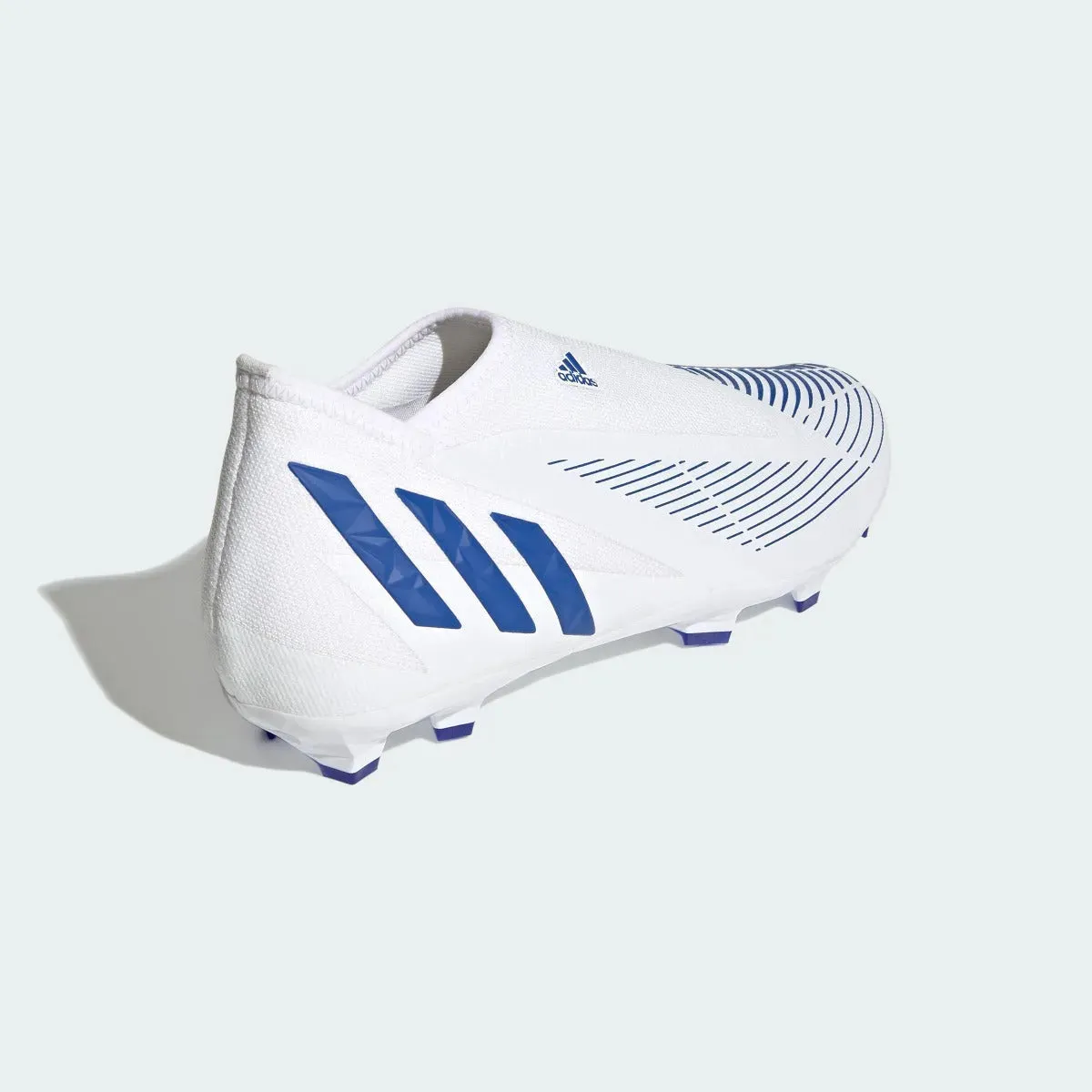 adidas Predator Edge .3 Laceless FG - White-Hi Res Blue