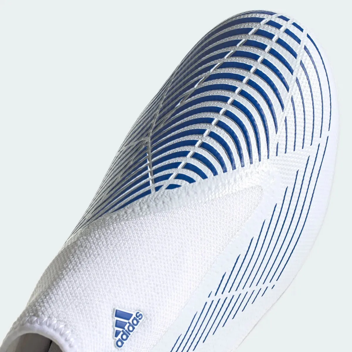 adidas Predator Edge .3 Laceless FG - White-Hi Res Blue
