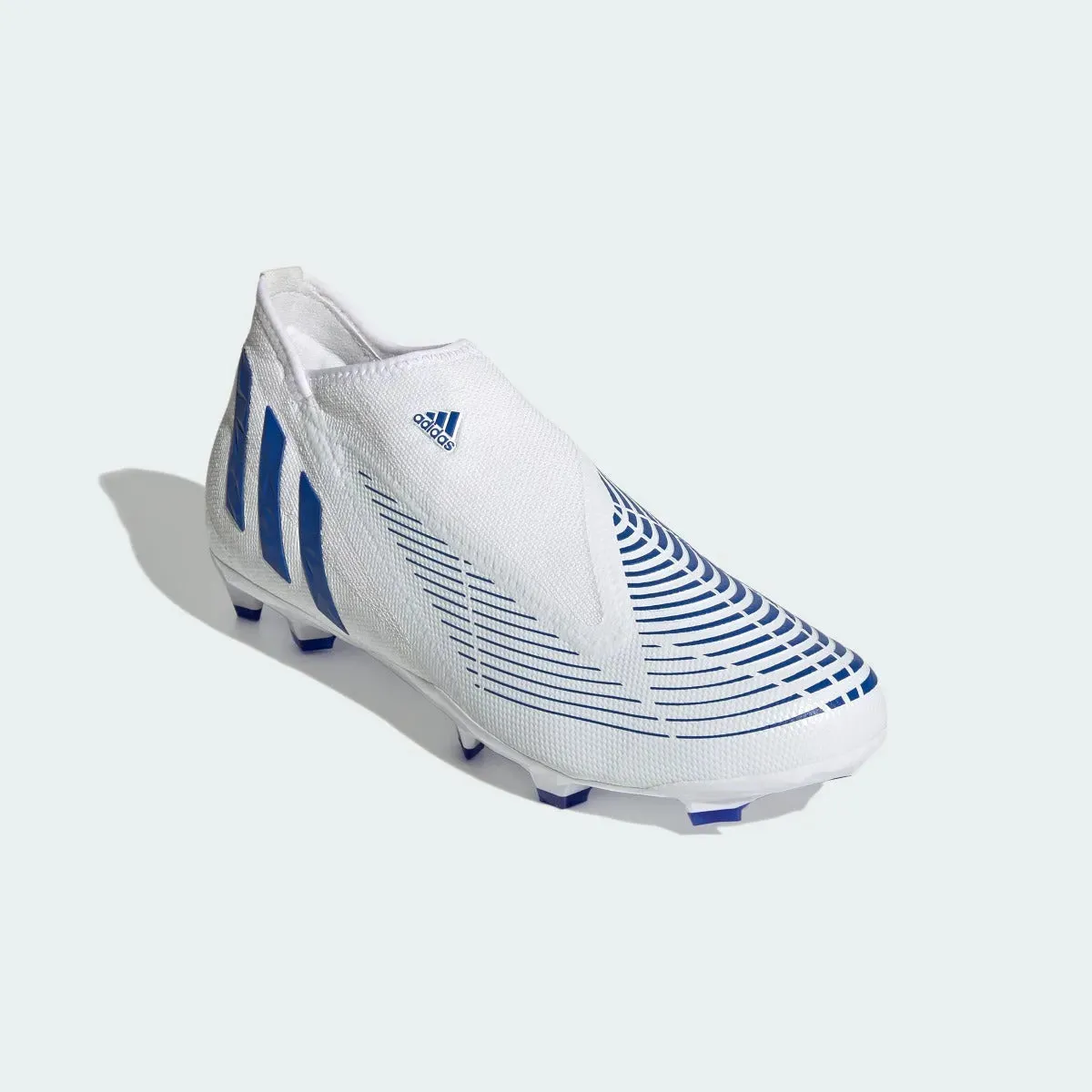adidas Predator Edge .3 Laceless FG - White-Hi Res Blue