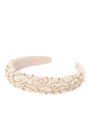 Alice Padded Beaded Headband