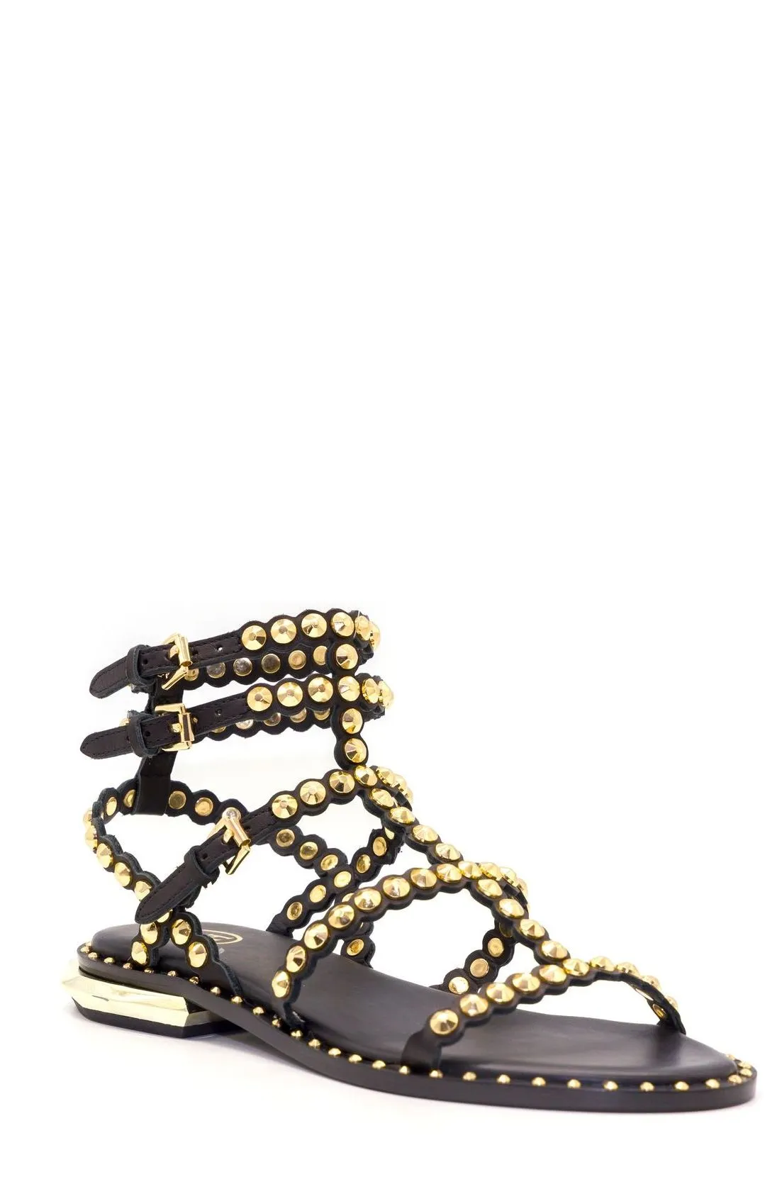 Ash Penny Studded Buckle Fastened Sandals
