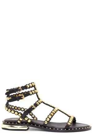 Ash Penny Studded Buckle Fastened Sandals