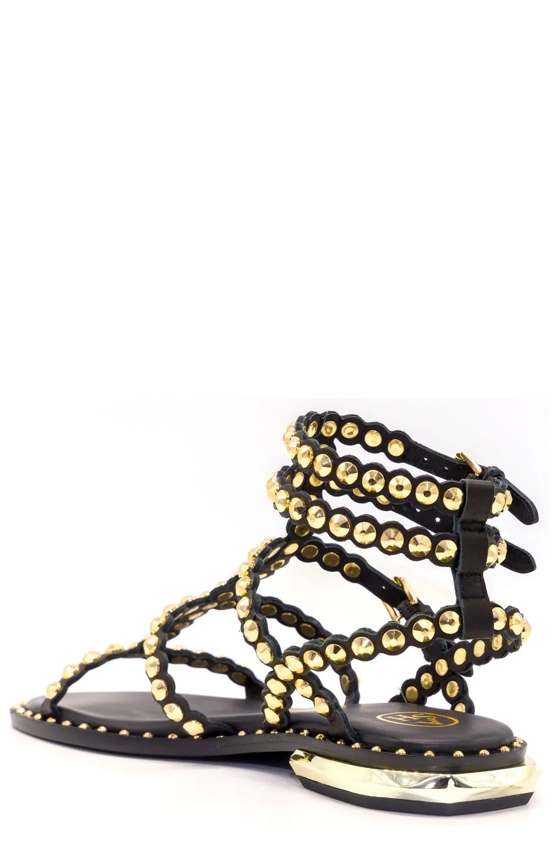 Ash Penny Studded Buckle Fastened Sandals
