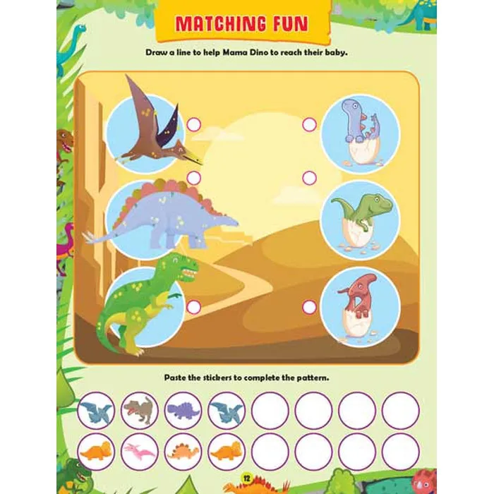 Awesome Dinosaurs (Sticker Activity Book) : Children Interactive & Activity Book