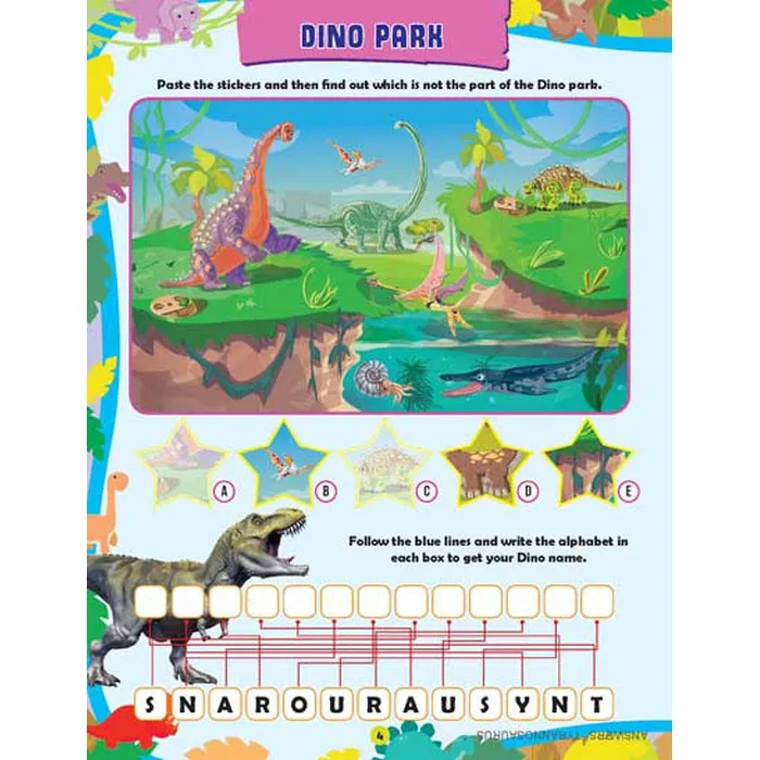 Awesome Dinosaurs (Sticker Activity Book) : Children Interactive & Activity Book