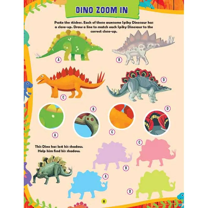 Awesome Dinosaurs (Sticker Activity Book) : Children Interactive & Activity Book