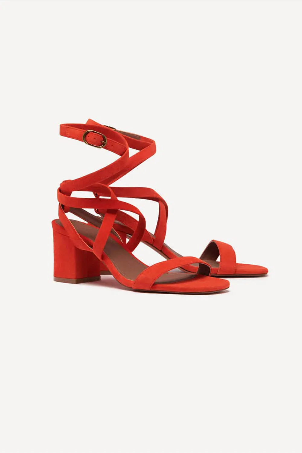 BA&SH - CEQUIOA SANDALS ORANGE WAS $739
