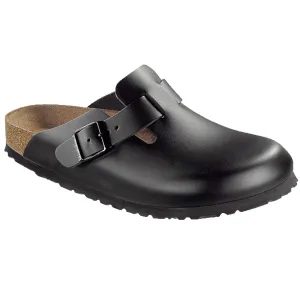 Birkenstock Classic Boston Narrow Fit Smooth Leather Black