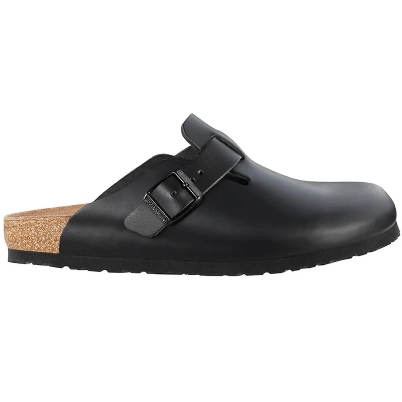 Birkenstock Classic Boston Narrow Fit Smooth Leather Black