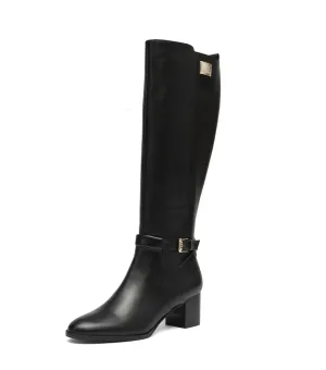 Black Knee High Boots
