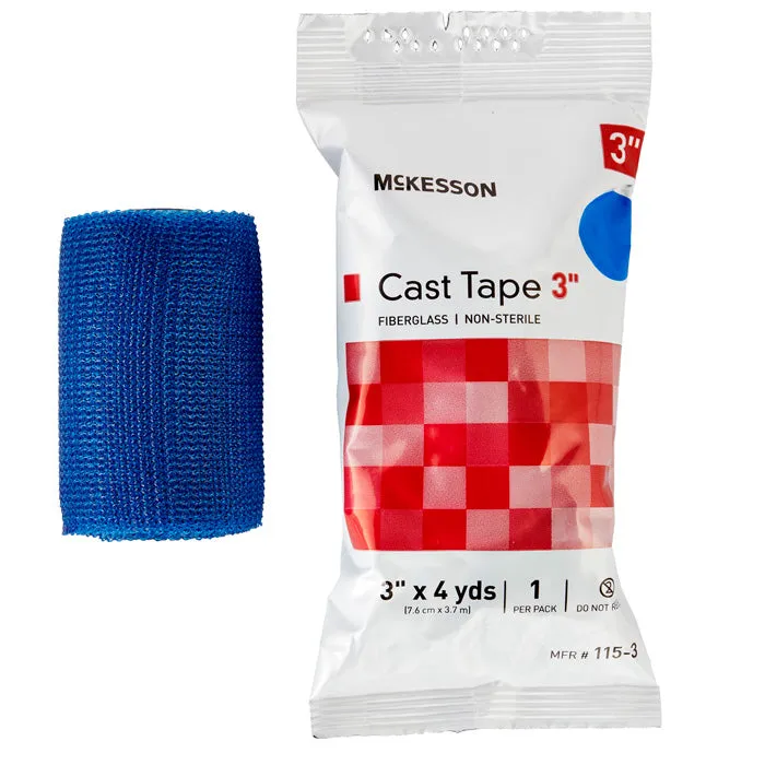 Cast Tape 3 inch x 12 Foot, Fiberglass, Water-Activated Resin (Box of 10)