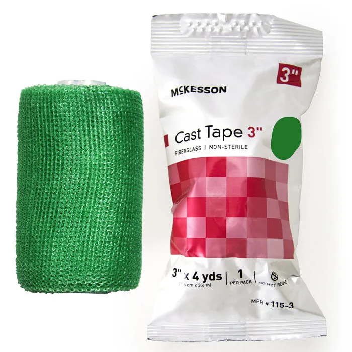Cast Tape 3 inch x 12 Foot, Fiberglass, Water-Activated Resin (Box of 10)