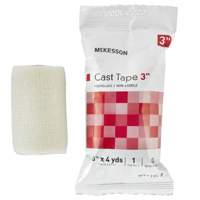 Cast Tape 3 inch x 12 Foot, Fiberglass, Water-Activated Resin (Box of 10)