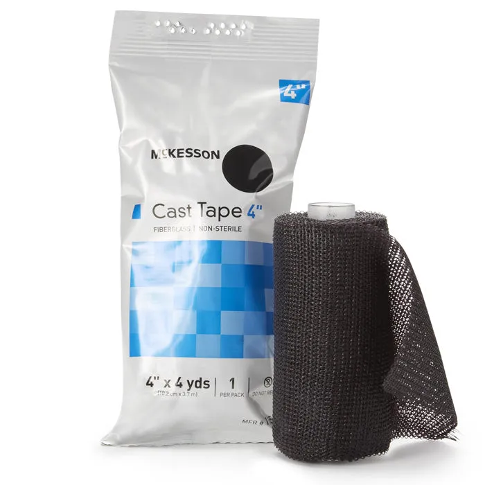 Cast Tape 4 inch x 12 Foot, Fiberglass, Water-Activated Resin (Box of 10)