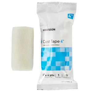 Cast Tape 4 inch x 12 Foot, Fiberglass, Water-Activated Resin (Box of 10)