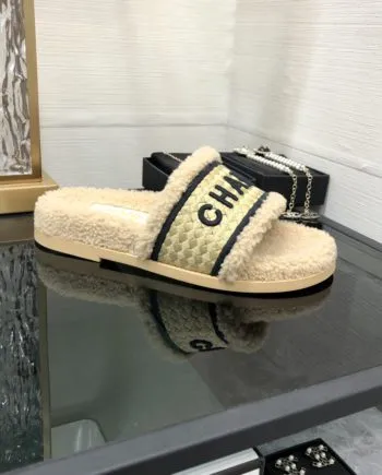 CHL Women's Mules With Lining Beige For Women 1.2in/3cm