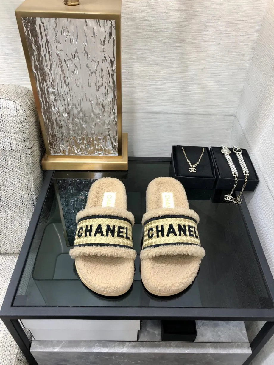 CHL Women's Mules With Lining Beige For Women 1.2in/3cm