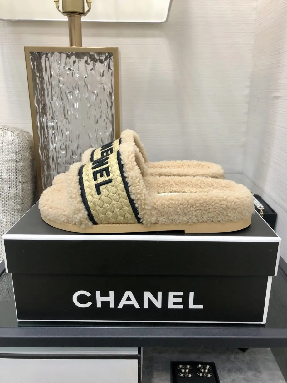 CHL Women's Mules With Lining Beige For Women 1.2in/3cm