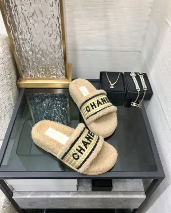 CHL Women's Mules With Lining Beige For Women 1.2in/3cm