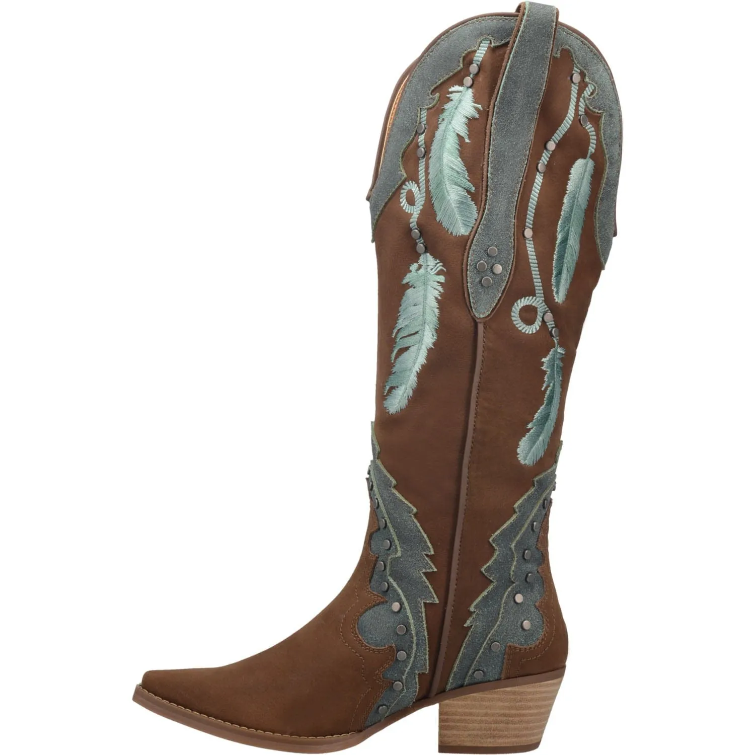 Dingo Women's #Dream Catcher Brown Leather Cowgirl Boots DI 267
