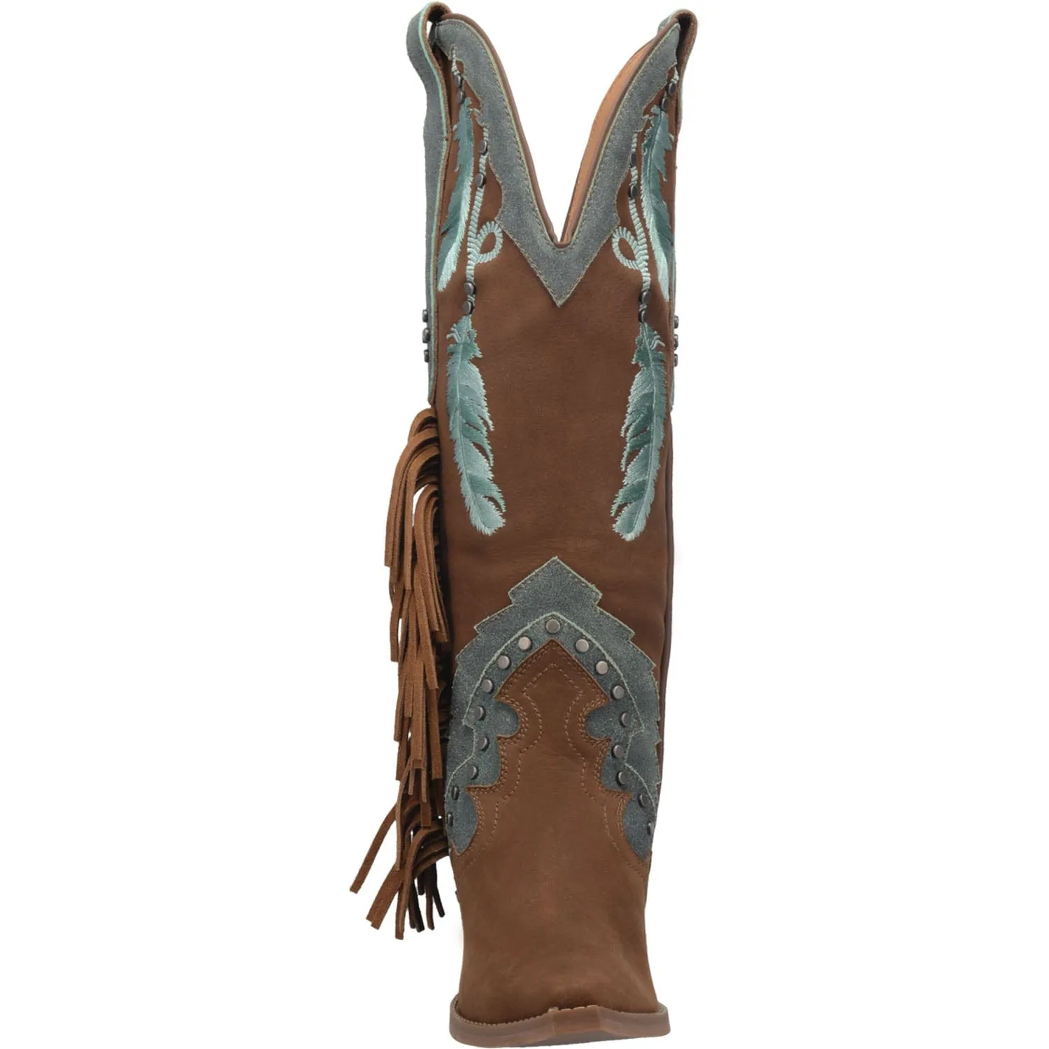 Dingo Women's #Dream Catcher Brown Leather Cowgirl Boots DI 267