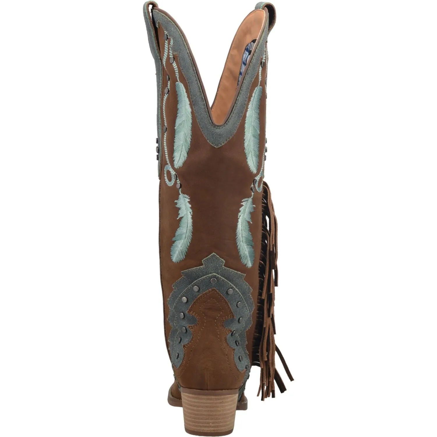 Dingo Women's #Dream Catcher Brown Leather Cowgirl Boots DI 267