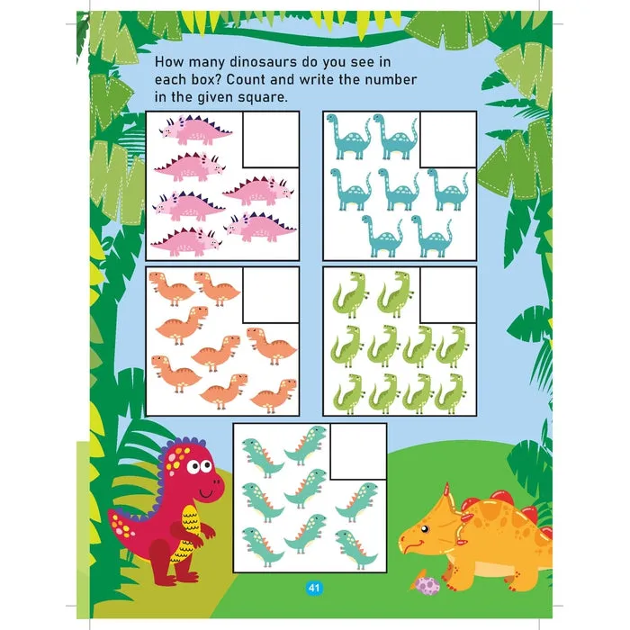Dinosaur Activity and Colouring Book - Die Cut Animal Shaped Book : Children Interactive & Activity Book