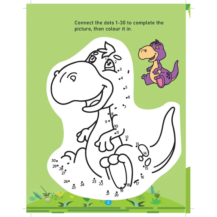 Dinosaur Activity and Colouring Book - Die Cut Animal Shaped Book : Children Interactive & Activity Book