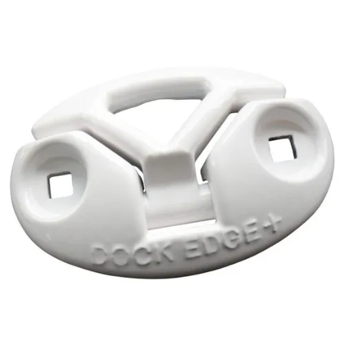 Dock Edge | Folding Cleat Aluminium | White | 3"