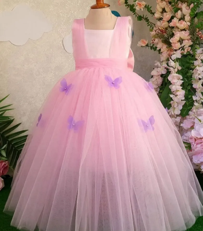 Dreamy Princess Dress Multi-layered Tulle Design Elegant Pink Princess Gown