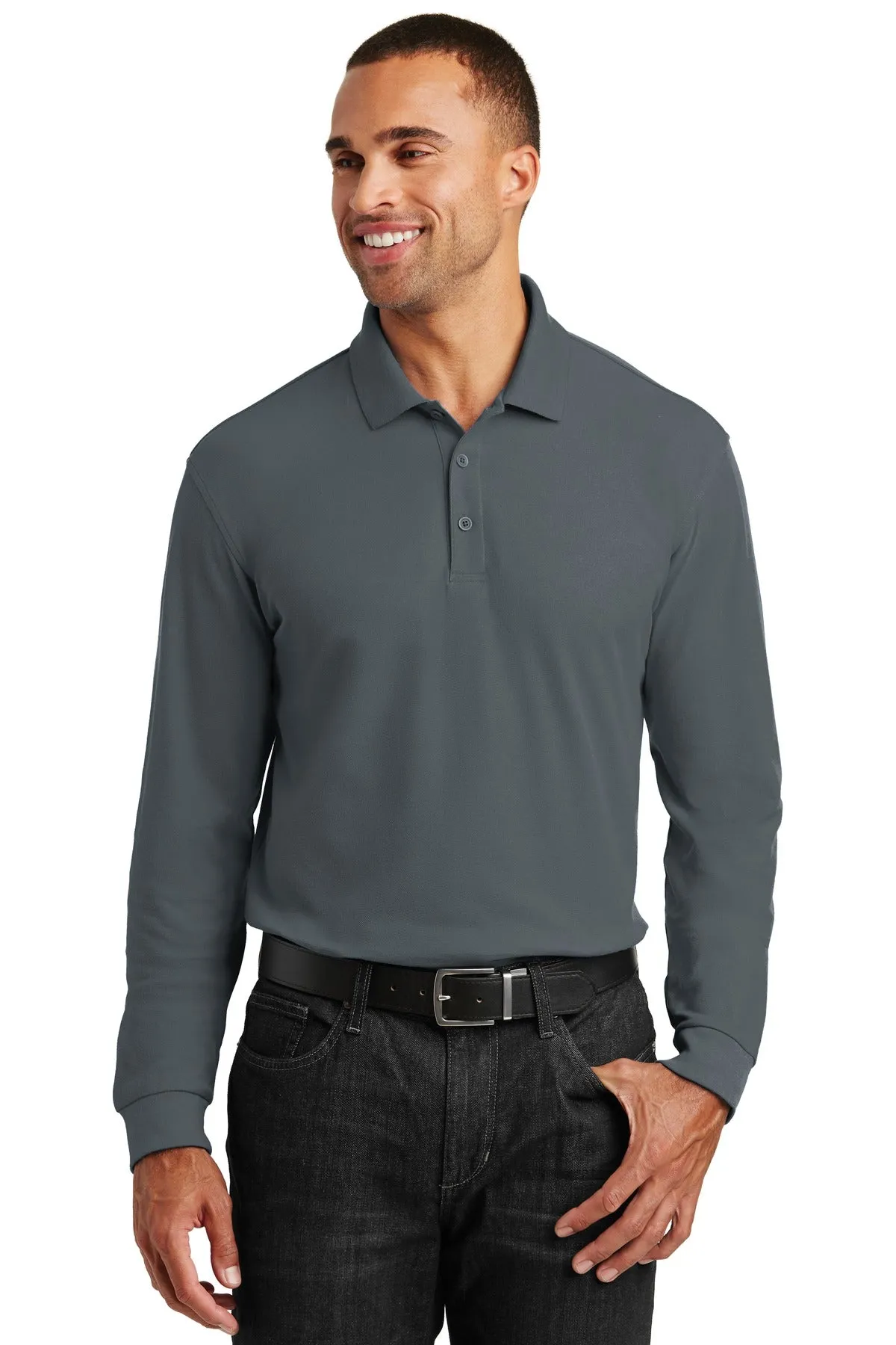 DSST Aurora Owls Long Sleeve Polo.
