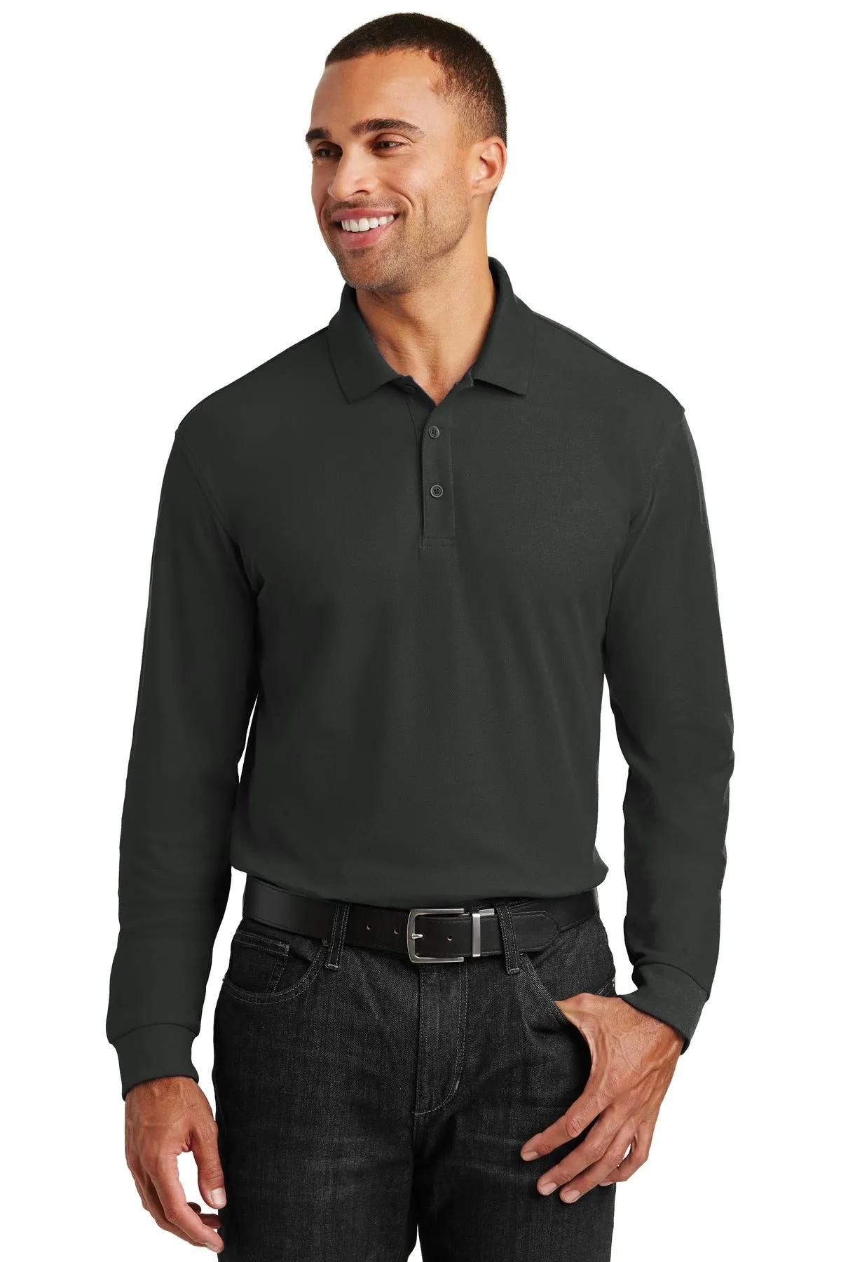 DSST Aurora Owls Long Sleeve Polo.