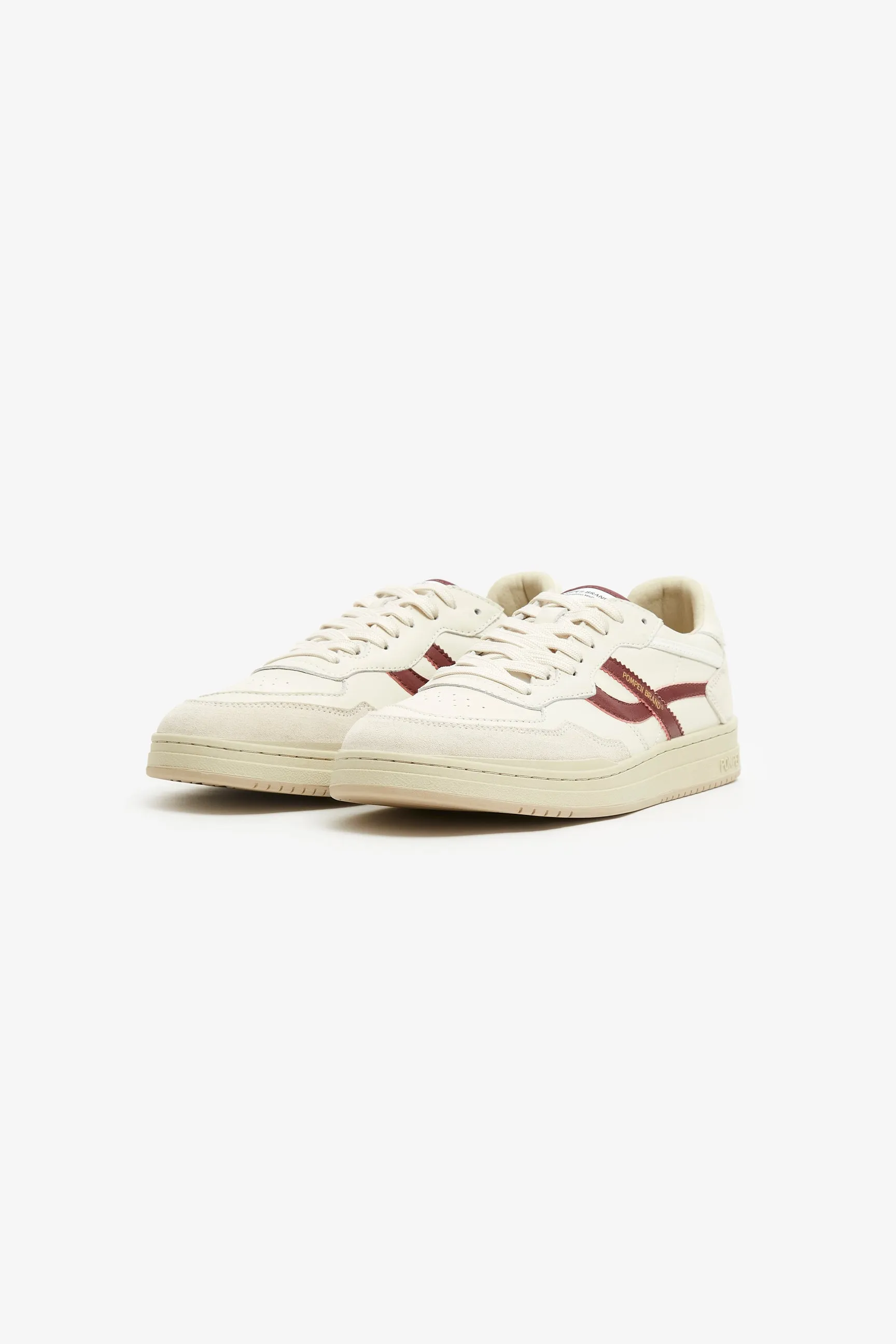 ELAN PIPPA LEATHER ECRU BURGUNDY WO