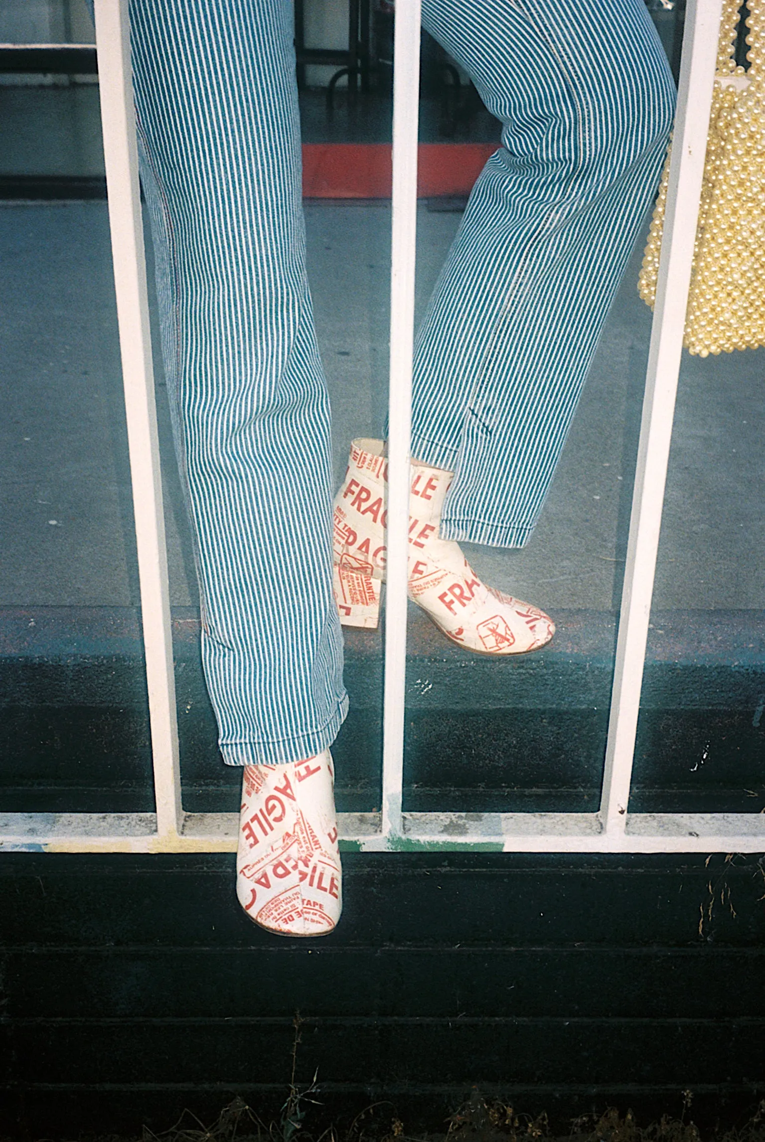 FRAGILE FLARED HEEL BOOT