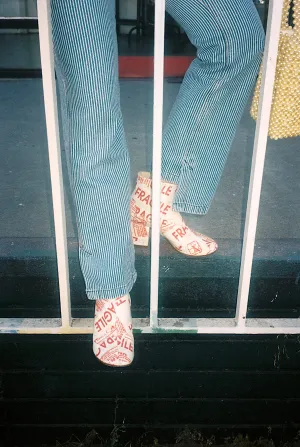 FRAGILE FLARED HEEL BOOT