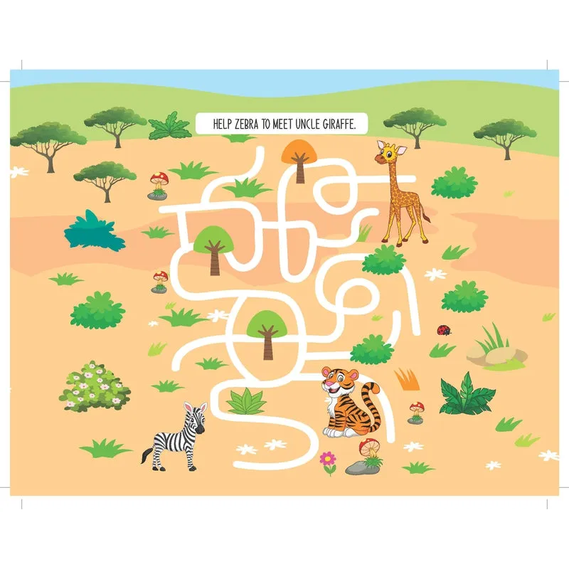 Fun with Animals Activity & Colouring : Children Interactive & Activity Book