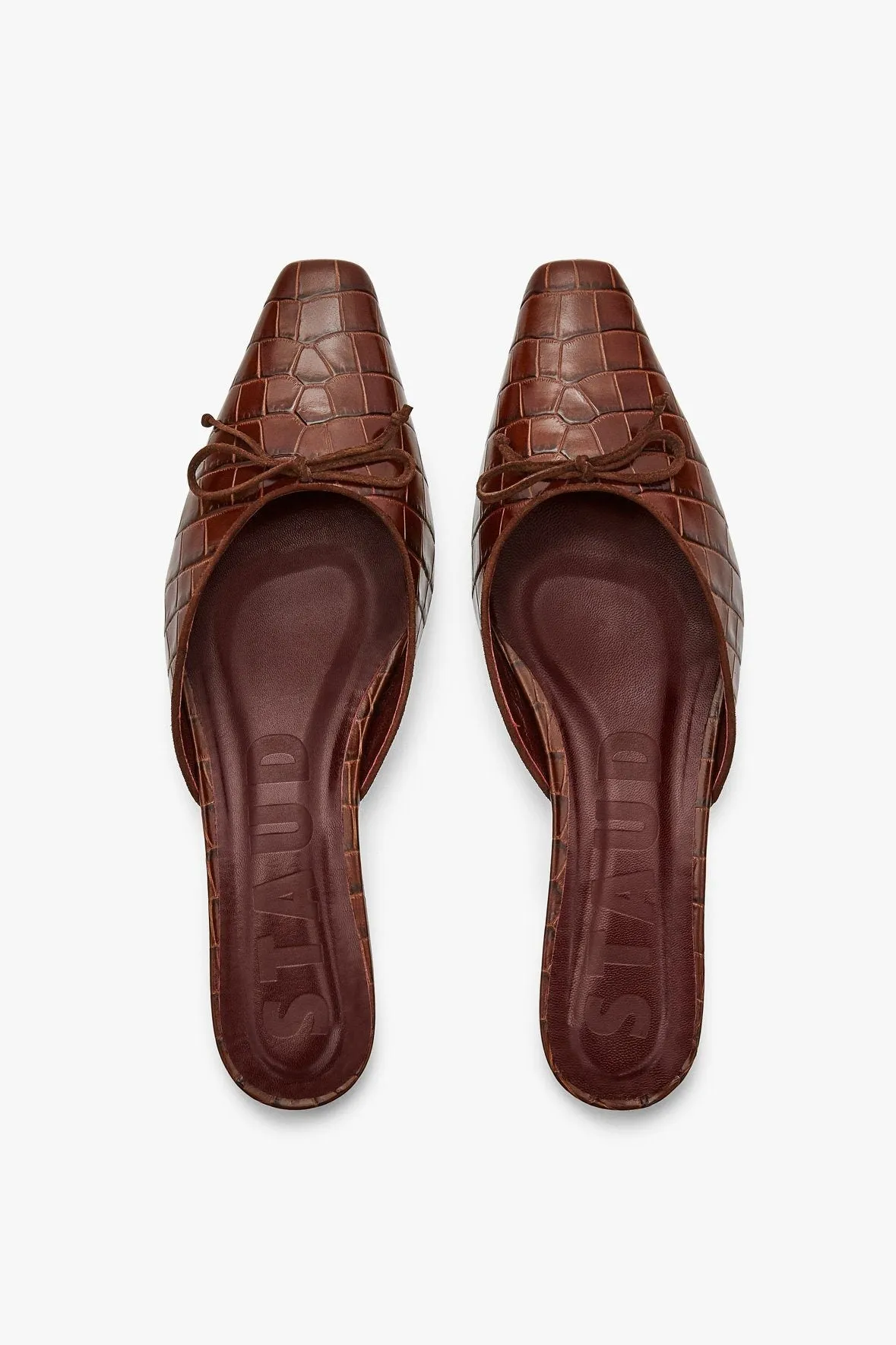 GINA MULE | BROWN CROC EMBOSSED