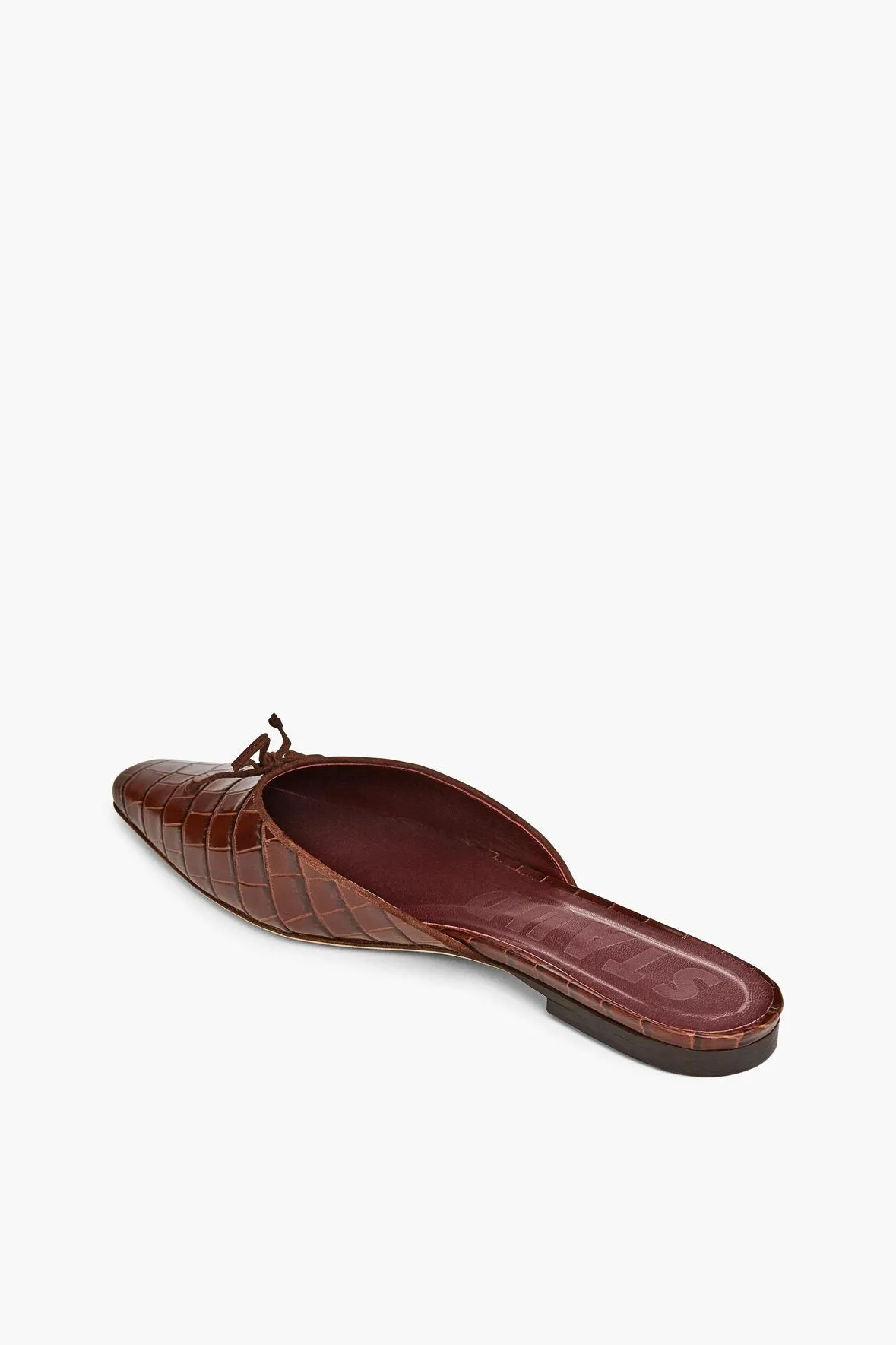 GINA MULE | BROWN CROC EMBOSSED
