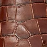 GINA MULE | BROWN CROC EMBOSSED