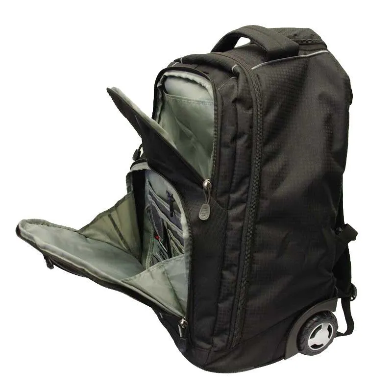 High Sierra Freewheel 17" Laptop Wheel Backpack Black