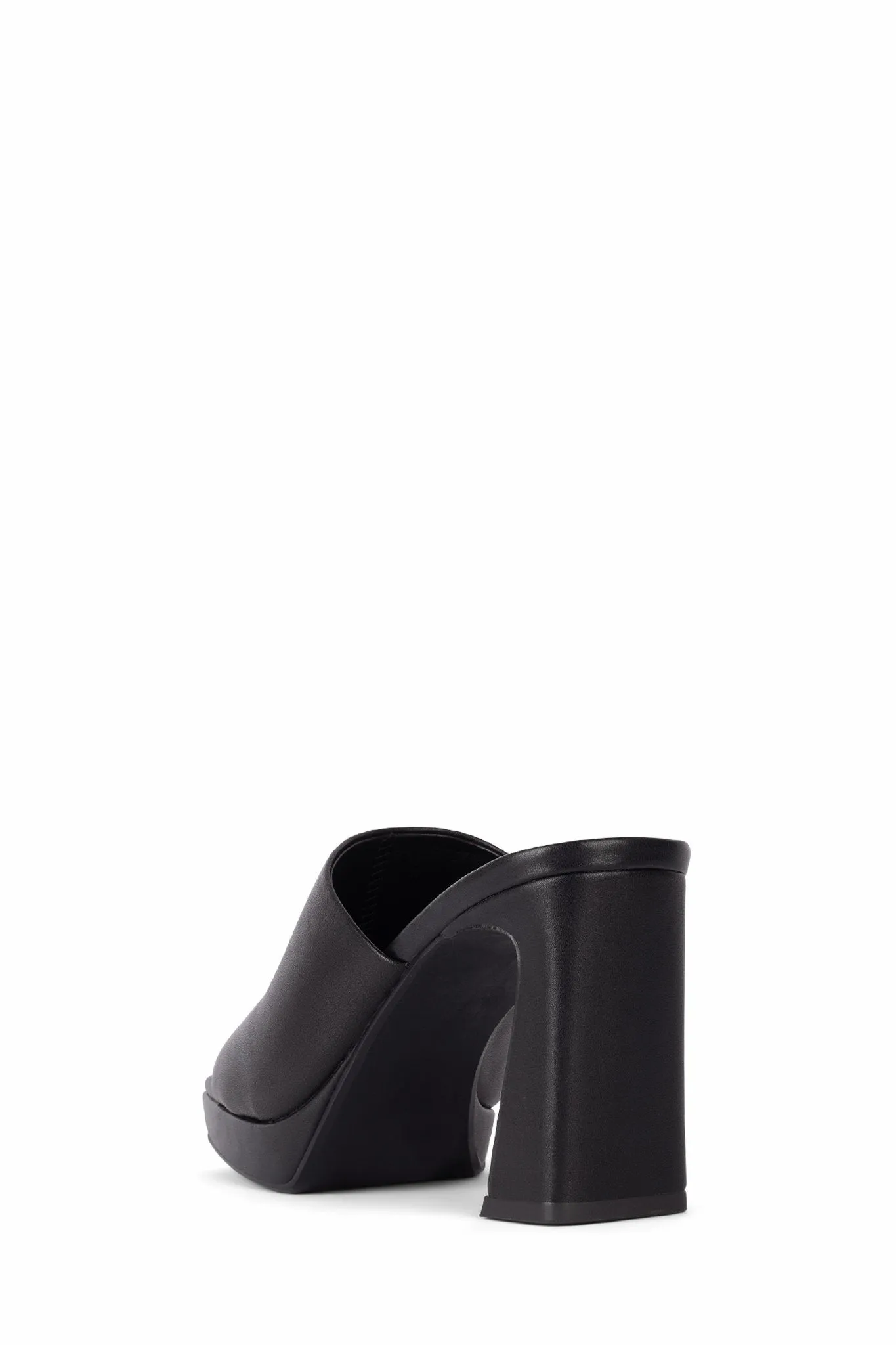 Jeffrey Campbell Caviar Mule in Black Leather